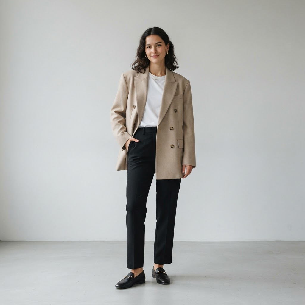 Oversized Double Breasted Blazer